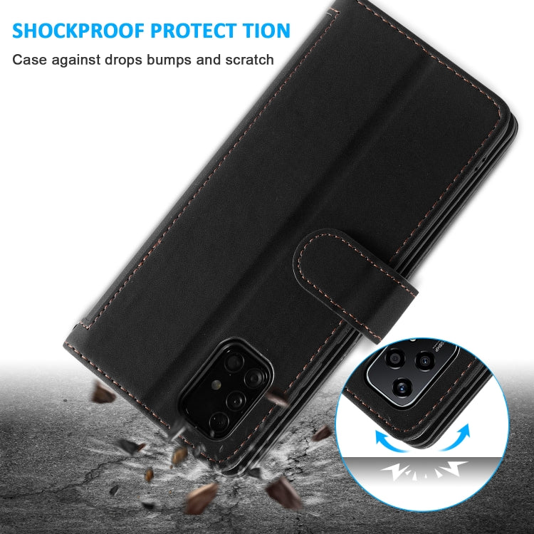 For Honor 200 Lite Global Nine Card Zipper Bag Leather Phone Case with Lanyard