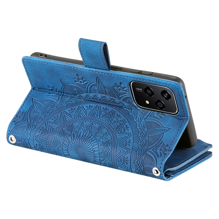 For Honor 200 Lite Global Multi-Card Totem Zipper Leather Phone Case