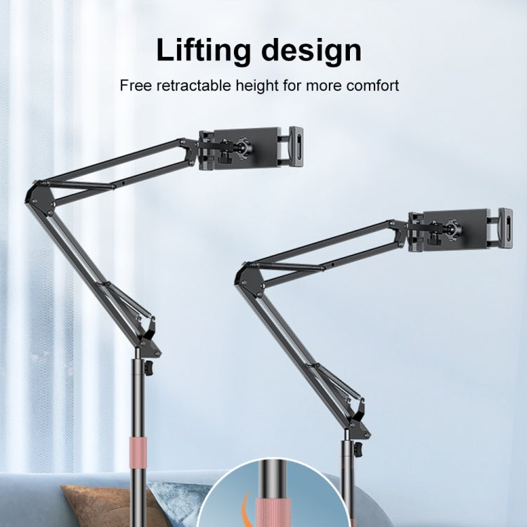 Yesido C295 Aluminum Alloy Floor Stand For Tablets/Phones - Black