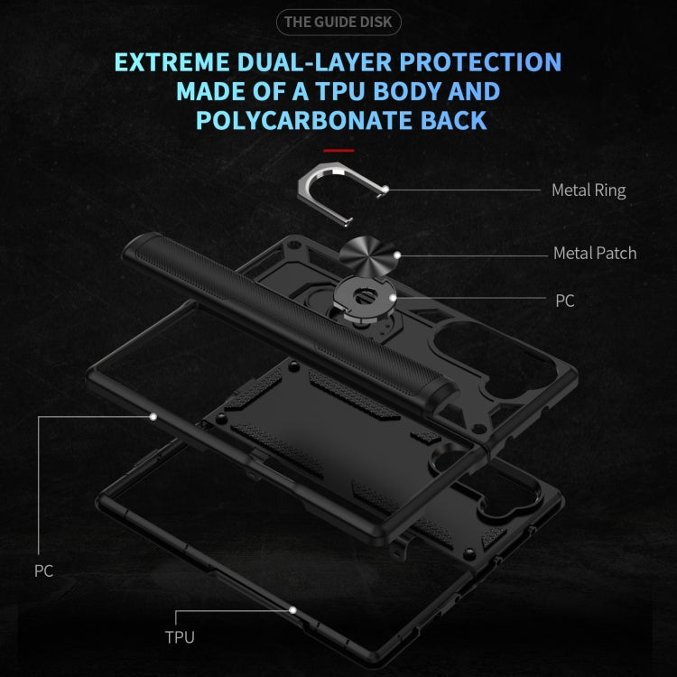 For Samsung Galaxy Z Fold6 5G Shockproof TPU + PC Phone Case with Protective Strap