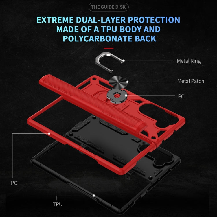 For Samsung Galaxy Z Fold6 5G Shockproof TPU + PC Phone Case with Protective Strap