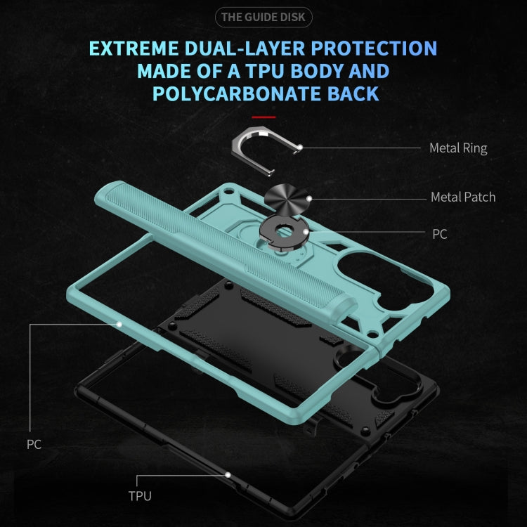 For Samsung Galaxy Z Fold6 5G Shockproof TPU + PC Phone Case with Protective Strap