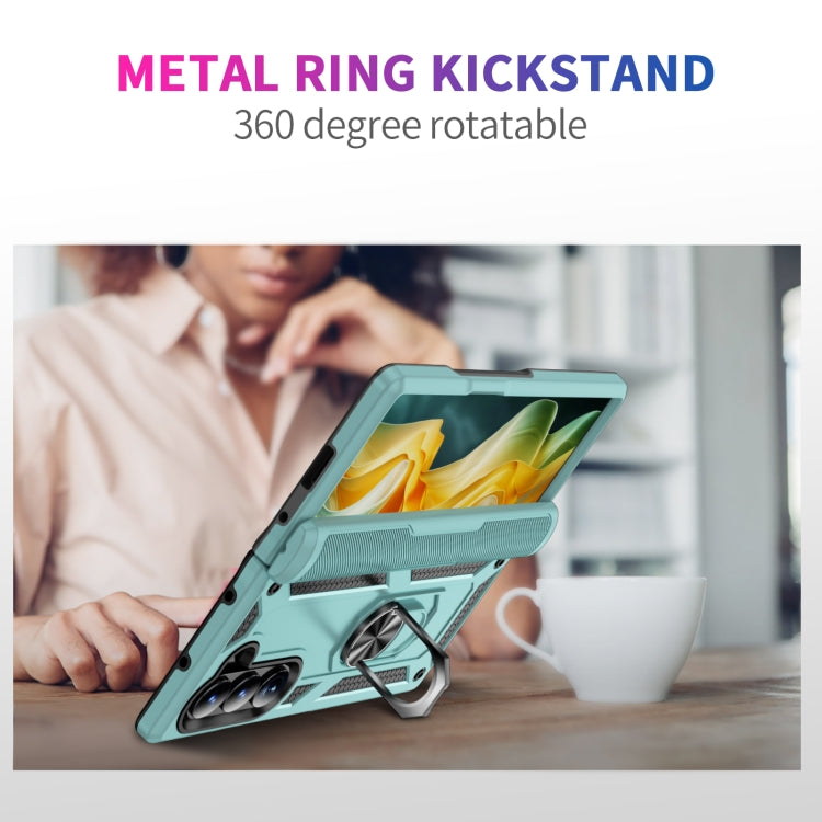 For Samsung Galaxy Z Fold6 5G Shockproof TPU + PC Phone Case with Protective Strap
