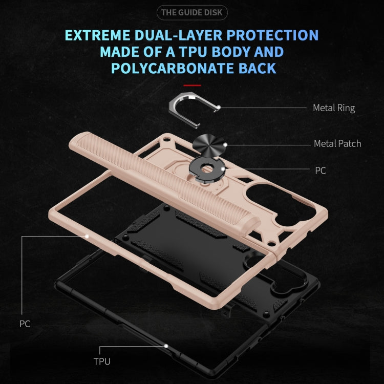 For Samsung Galaxy Z Fold6 5G Shockproof TPU + PC Phone Case with Protective Strap