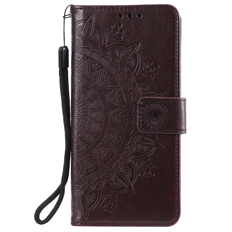 For Honor 200 Lite Global Totem Flower Embossed Leather Phone Case with Lanyard