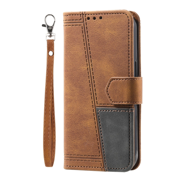For Honor 200 Lite TTUDRCH Embossed Line Splicing Leather Phone Case