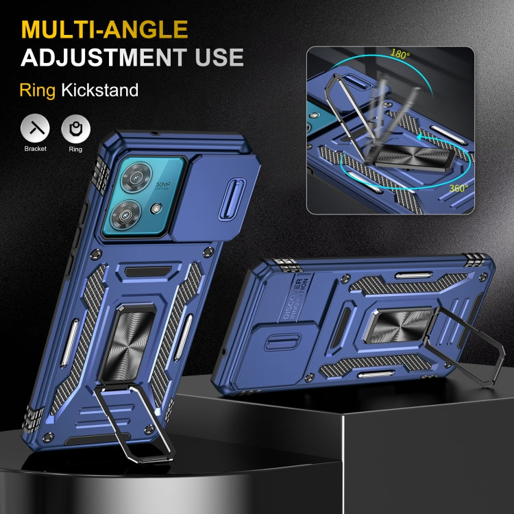 For Motorola Edge 40 Neo Armor PC + TPU Camera Shield Phone Case