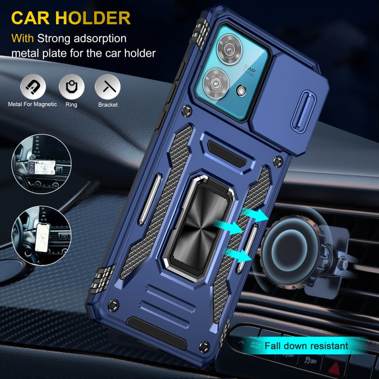 For Motorola Edge 40 Neo Armor PC + TPU Camera Shield Phone Case