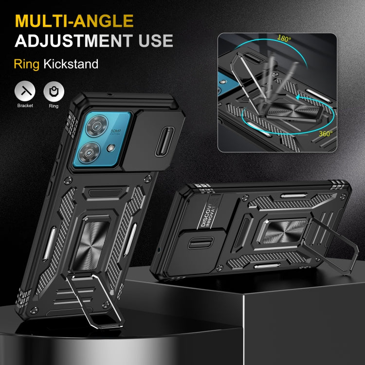 For Motorola Edge 40 Neo Armor PC + TPU Camera Shield Phone Case