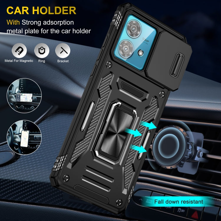 For Motorola Edge 40 Neo Armor PC + TPU Camera Shield Phone Case