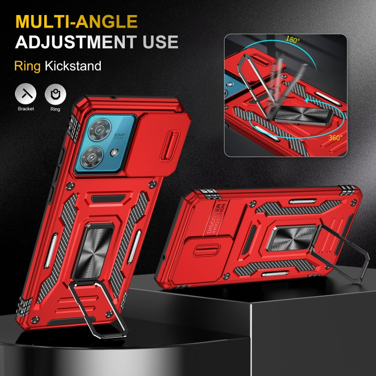 For Motorola Edge 40 Neo Armor PC + TPU Camera Shield Phone Case