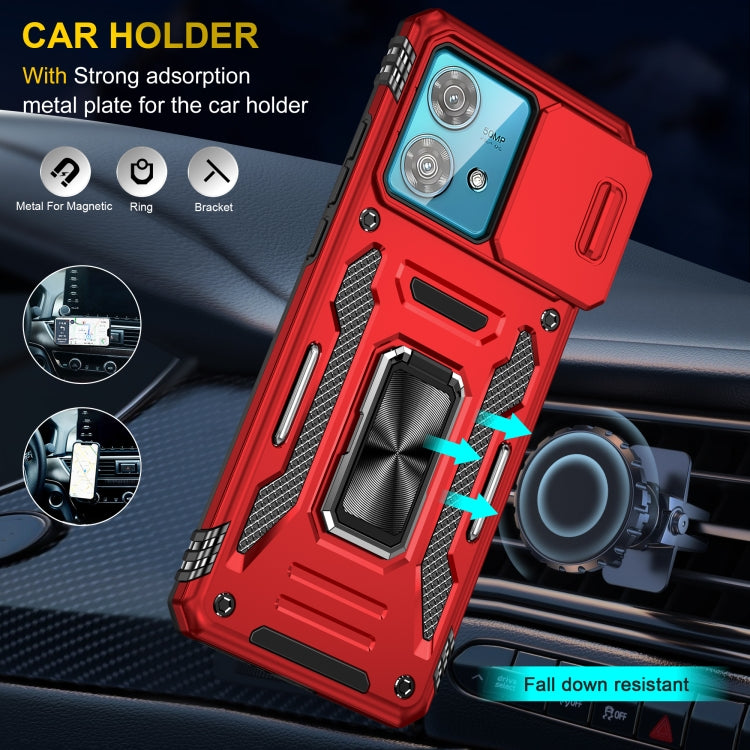 For Motorola Edge 40 Neo Armor PC + TPU Camera Shield Phone Case