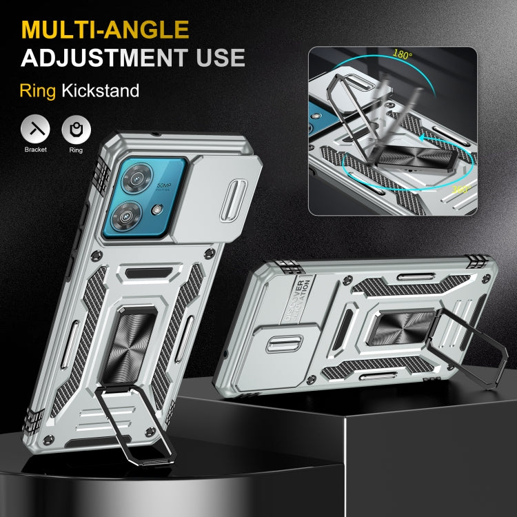 For Motorola Edge 40 Neo Armor PC + TPU Camera Shield Phone Case
