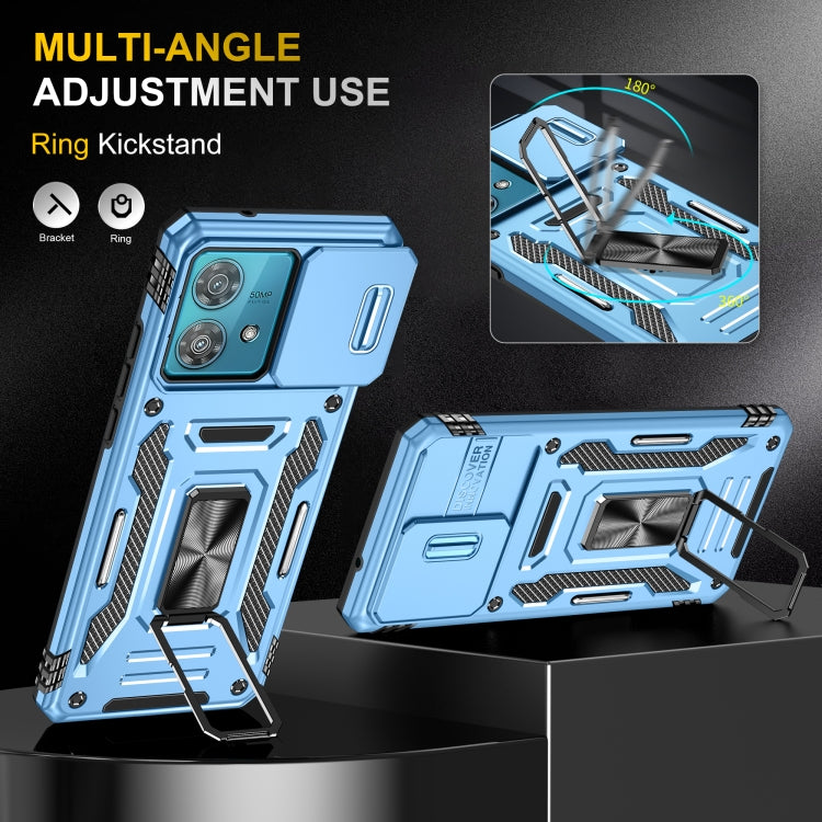 For Motorola Edge 40 Neo Armor PC + TPU Camera Shield Phone Case
