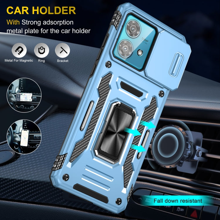 For Motorola Edge 40 Neo Armor PC + TPU Camera Shield Phone Case