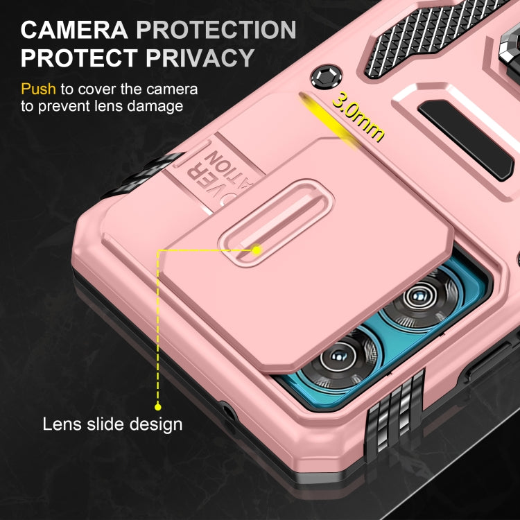 For Motorola Edge 40 Neo Armor PC + TPU Camera Shield Phone Case