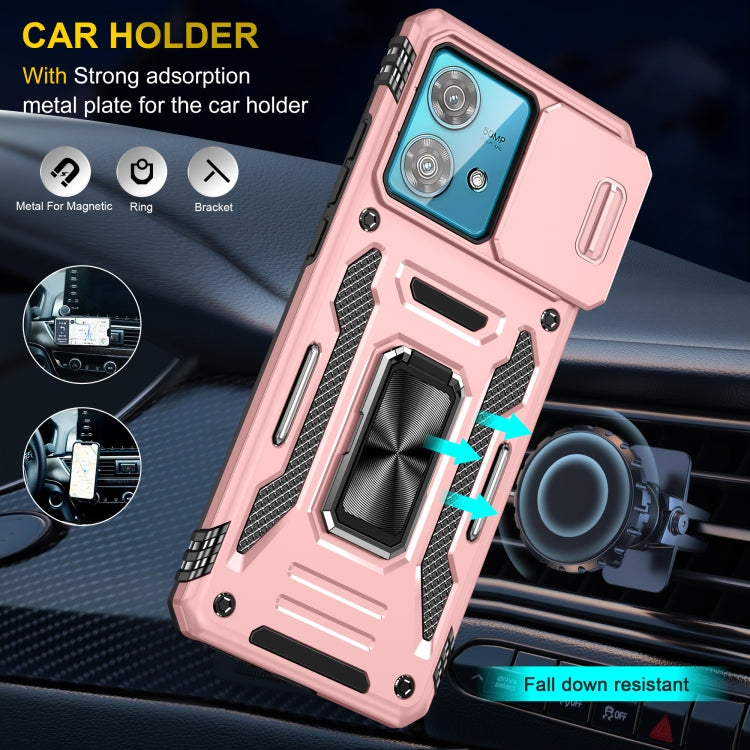 For Motorola Edge 40 Neo Armor PC + TPU Camera Shield Phone Case