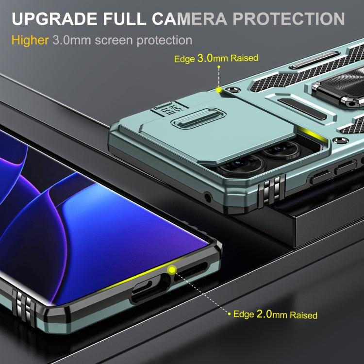 For Motorola Edge 40 Armor PC + TPU Camera Shield Phone Case