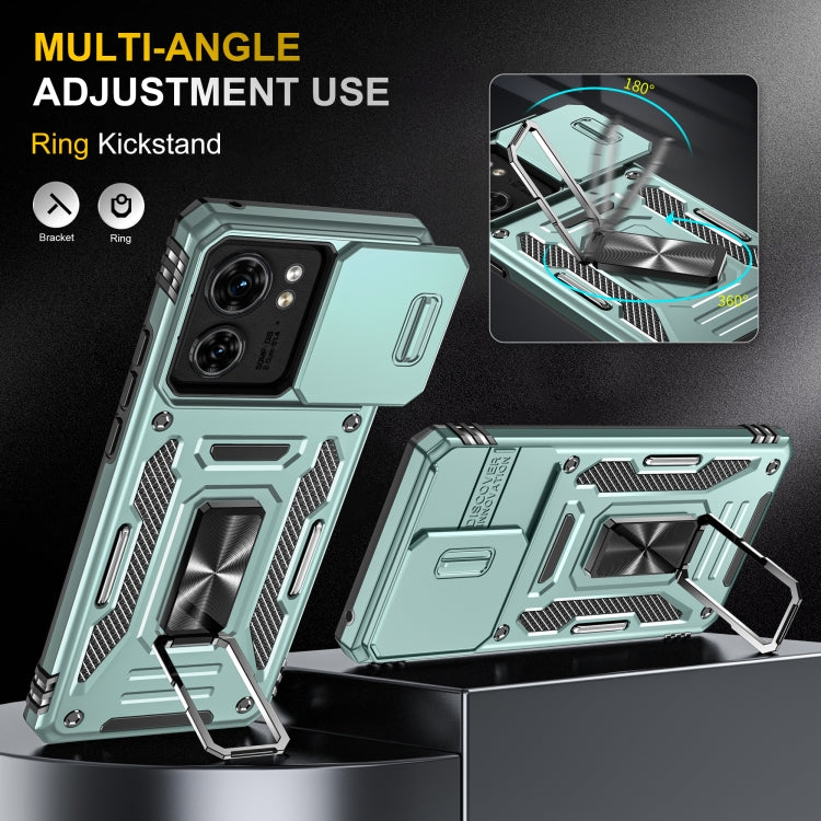 For Motorola Edge 40 Armor PC + TPU Camera Shield Phone Case