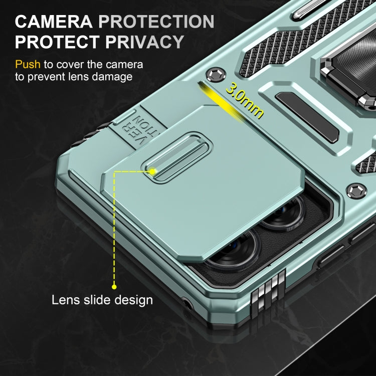 For Motorola Edge 40 Armor PC + TPU Camera Shield Phone Case