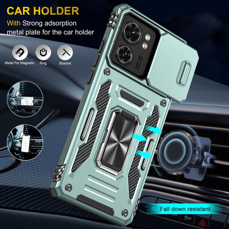 For Motorola Edge 40 Armor PC + TPU Camera Shield Phone Case