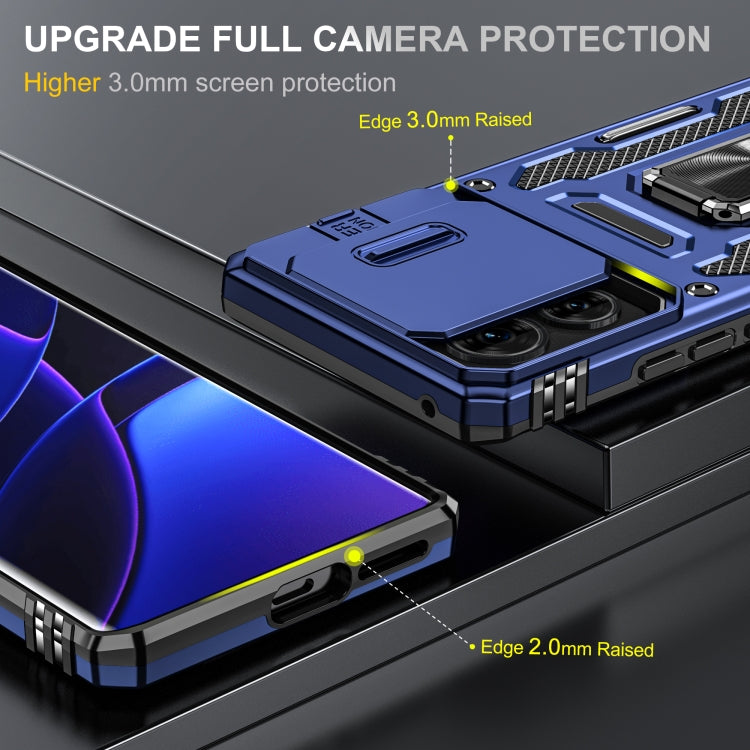For Motorola Edge 40 Armor PC + TPU Camera Shield Phone Case