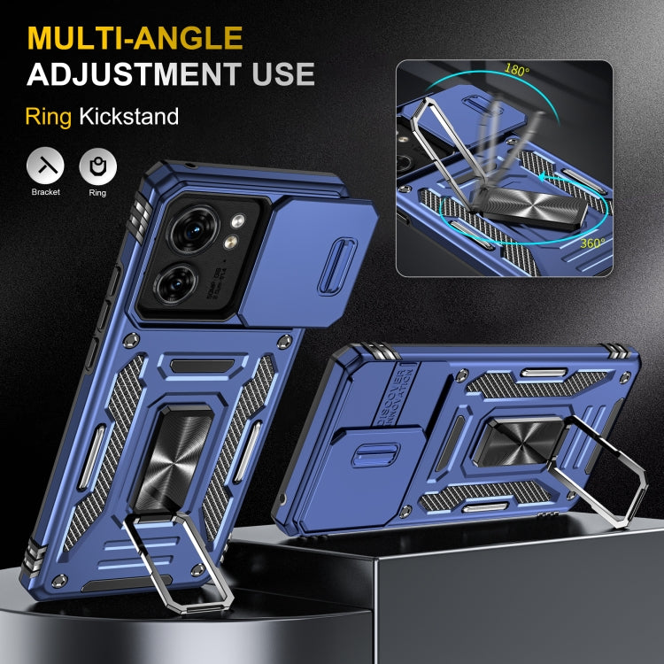 For Motorola Edge 40 Armor PC + TPU Camera Shield Phone Case