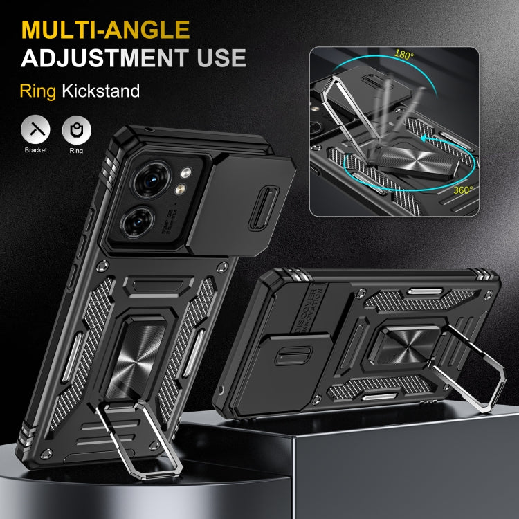 For Motorola Edge 40 Armor PC + TPU Camera Shield Phone Case