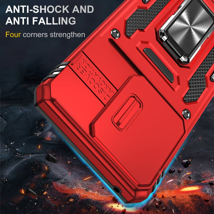 For Motorola Edge 40 Armor PC + TPU Camera Shield Phone Case