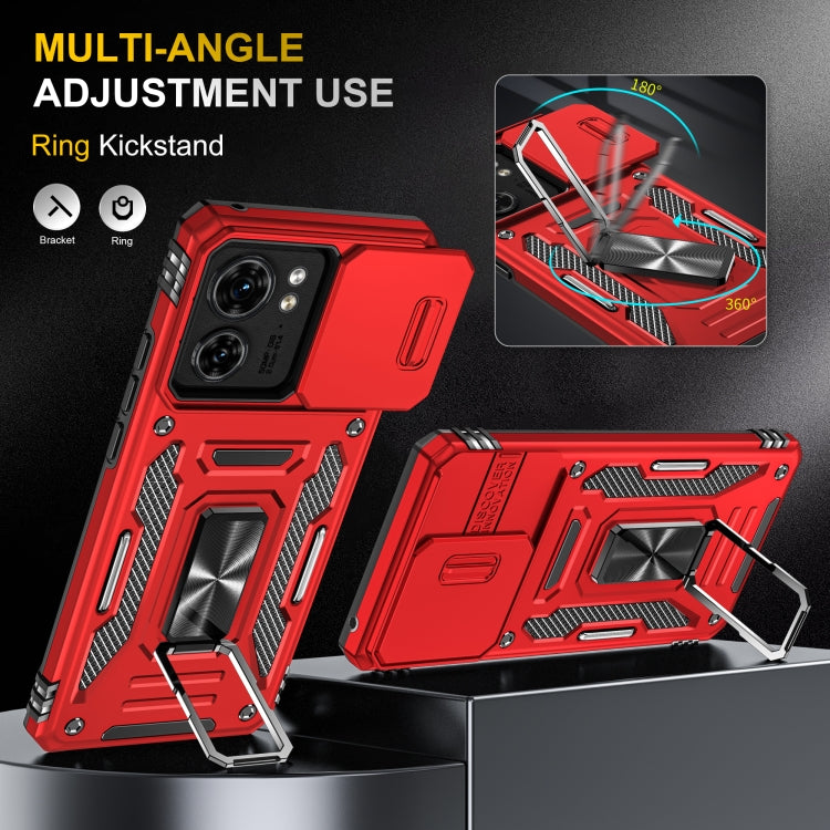 For Motorola Edge 40 Armor PC + TPU Camera Shield Phone Case