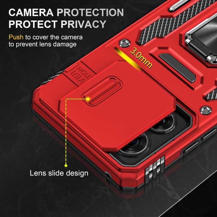 For Motorola Edge 40 Armor PC + TPU Camera Shield Phone Case