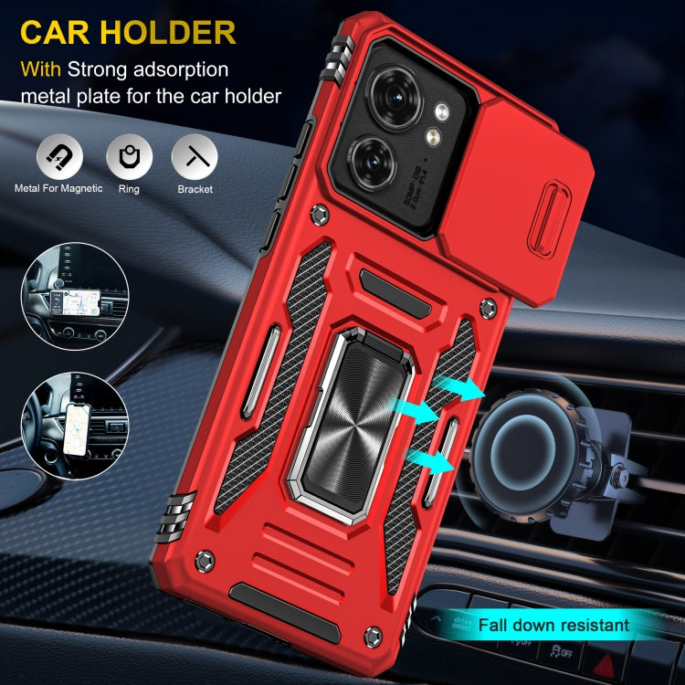 For Motorola Edge 40 Armor PC + TPU Camera Shield Phone Case