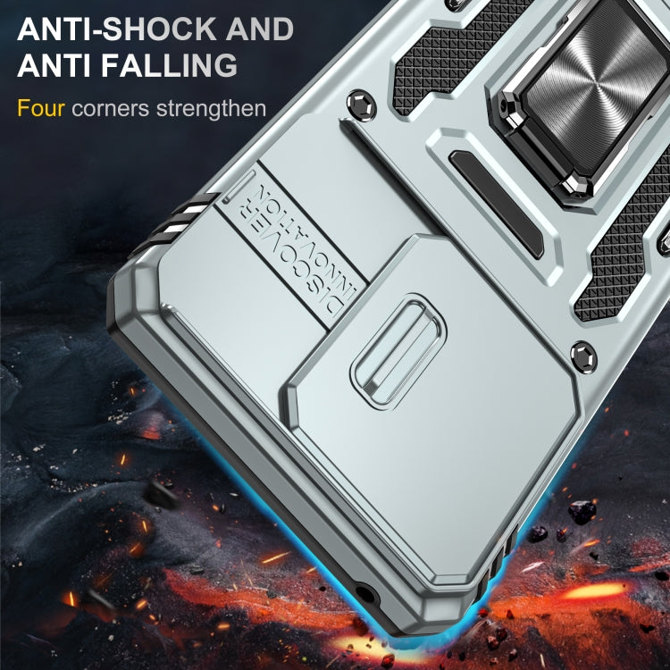 For Motorola Edge 40 Armor PC + TPU Camera Shield Phone Case