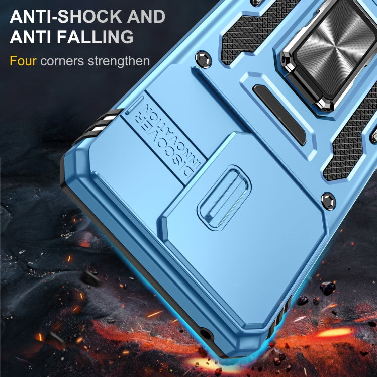 For Motorola Edge 40 Armor PC + TPU Camera Shield Phone Case