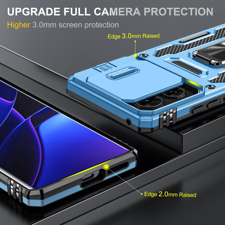 For Motorola Edge 40 Armor PC + TPU Camera Shield Phone Case