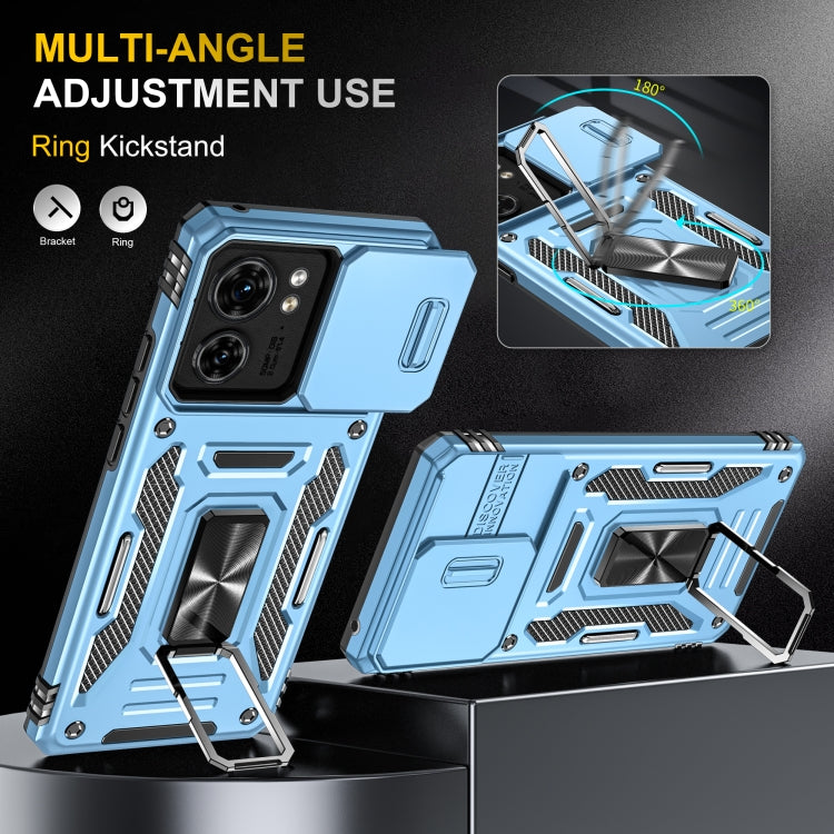 For Motorola Edge 40 Armor PC + TPU Camera Shield Phone Case
