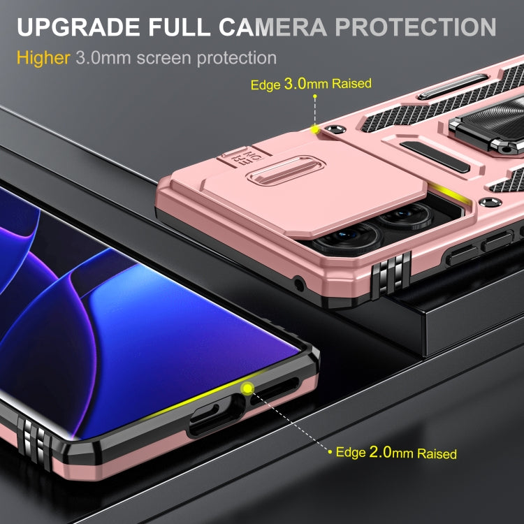 For Motorola Edge 40 Armor PC + TPU Camera Shield Phone Case