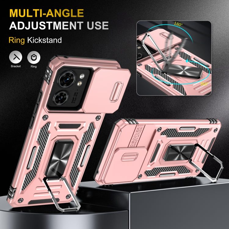 For Motorola Edge 40 Armor PC + TPU Camera Shield Phone Case