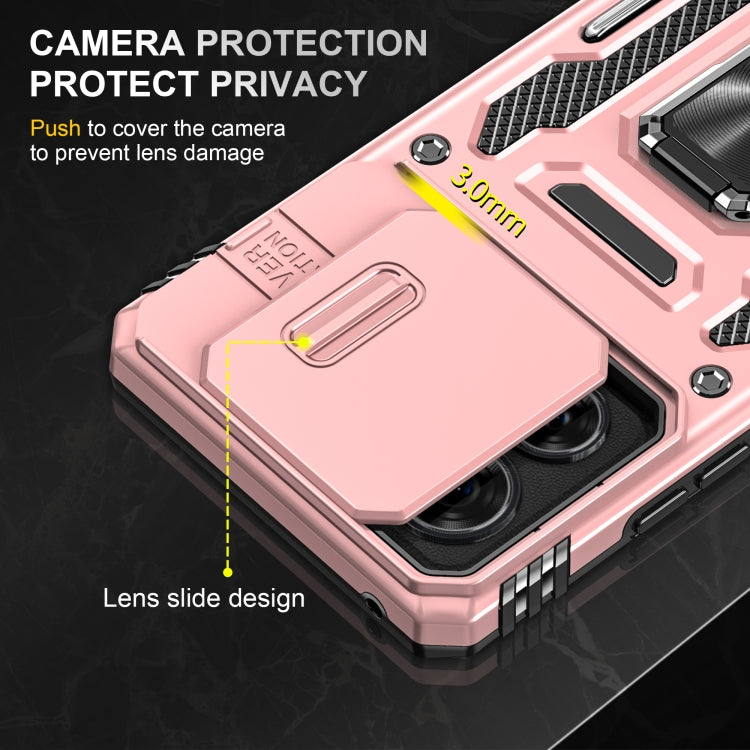 For Motorola Edge 40 Armor PC + TPU Camera Shield Phone Case