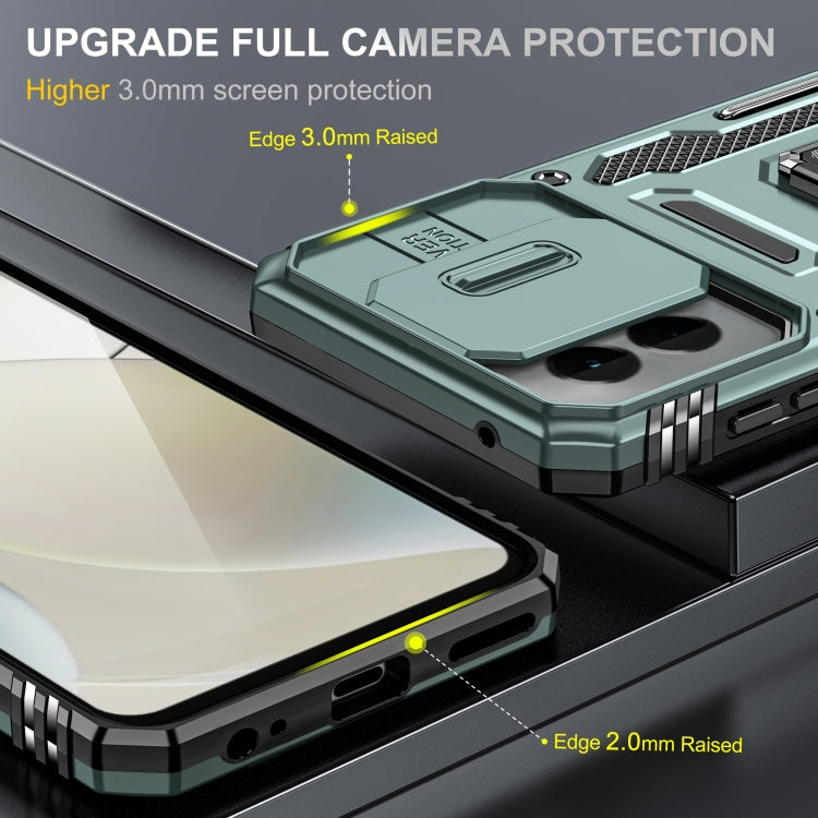 For Motorola Moto G Play 5G 2024 Armor PC + TPU Camera Shield Phone Case