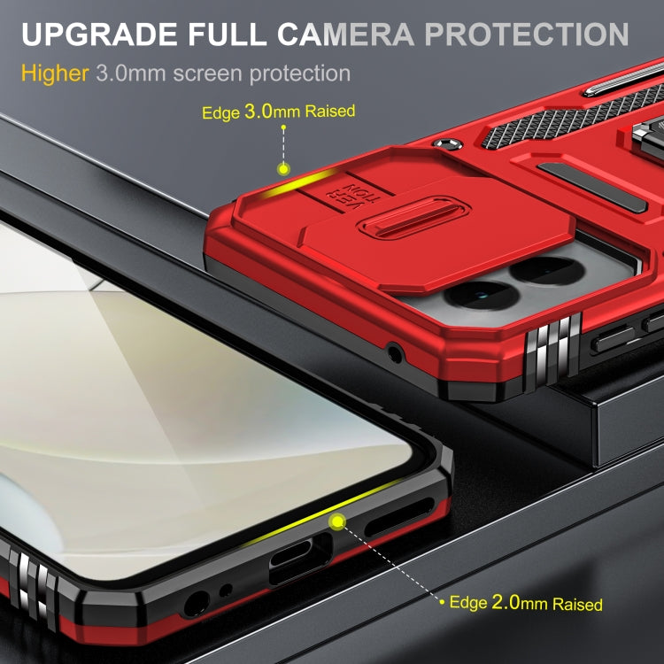 For Motorola Moto G Play 5G 2024 Armor PC + TPU Camera Shield Phone Case