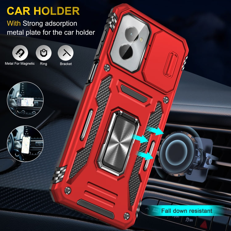 For Motorola Moto G Play 5G 2024 Armor PC + TPU Camera Shield Phone Case