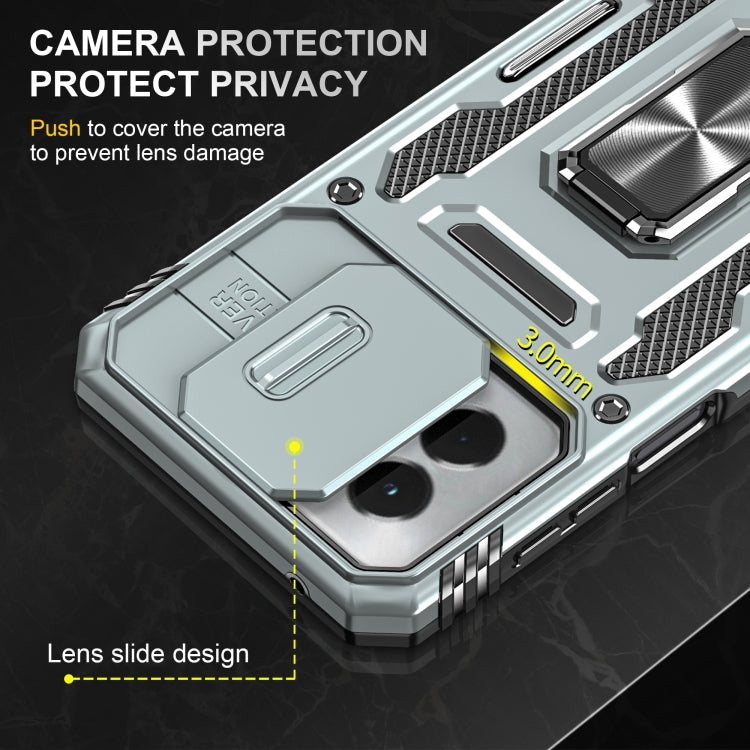 For Motorola Moto G Play 5G 2024 Armor PC + TPU Camera Shield Phone Case