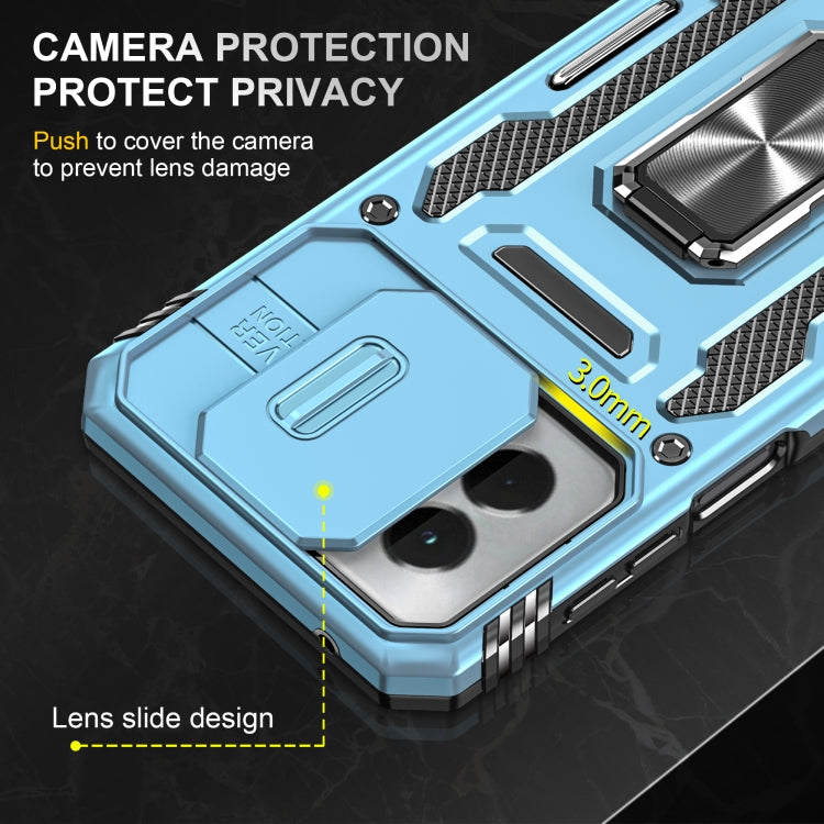 For Motorola Moto G Play 5G 2024 Armor PC + TPU Camera Shield Phone Case