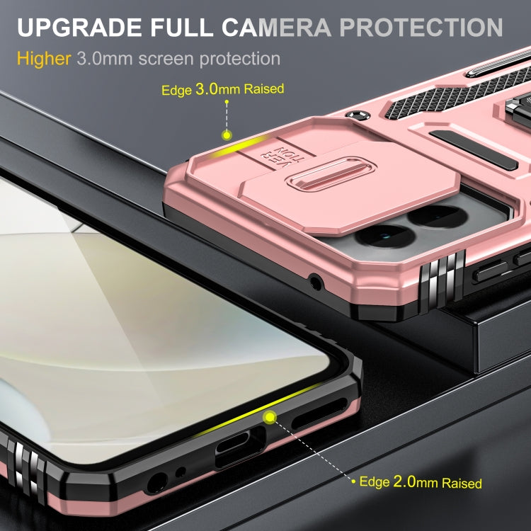 For Motorola Moto G Play 5G 2024 Armor PC + TPU Camera Shield Phone Case