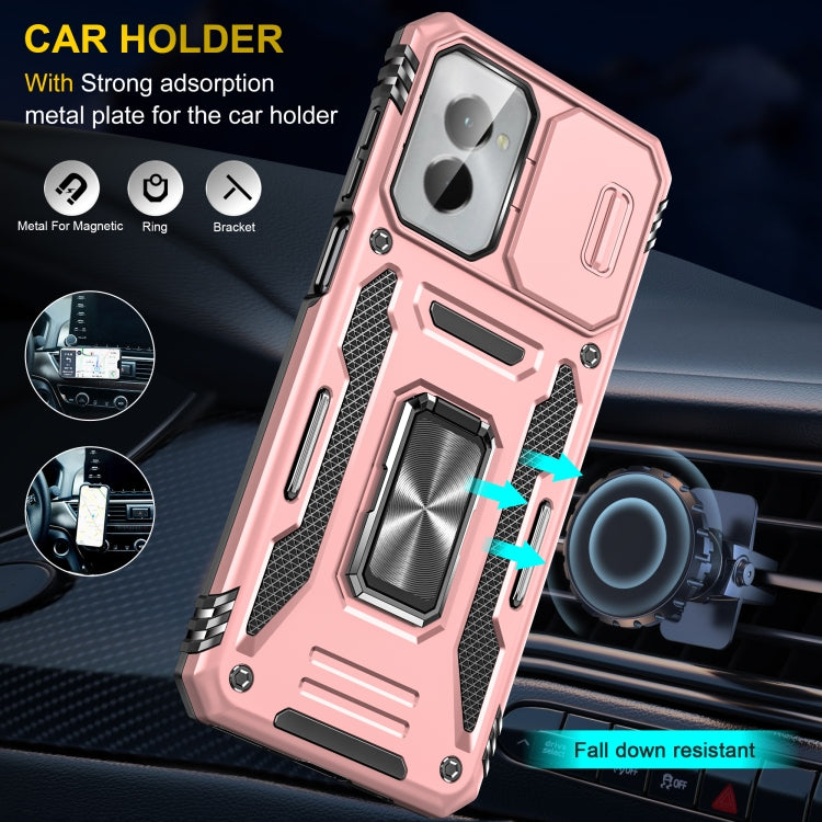 For Motorola Moto G Play 5G 2024 Armor PC + TPU Camera Shield Phone Case