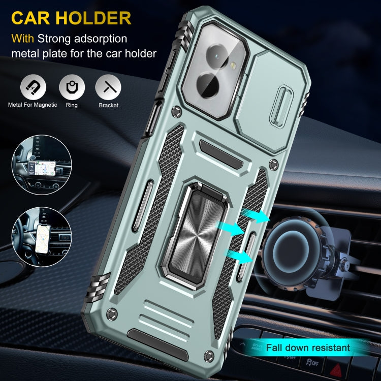 For Motorola Moto G Power 2024 Armor PC + TPU Camera Shield Phone Case