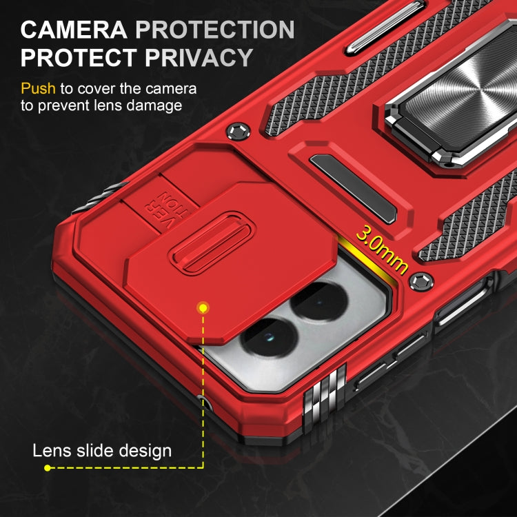For Motorola Moto G Power 2024 Armor PC + TPU Camera Shield Phone Case