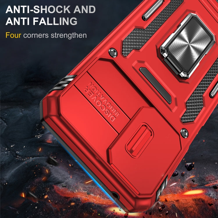 For Motorola Moto G Stylus 5G 2024 Armor PC + TPU Camera Shield Phone Case