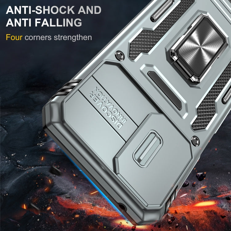 For Motorola Moto G Stylus 5G 2024 Armor PC + TPU Camera Shield Phone Case